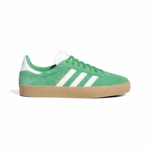 Adidas Skateboarding Gazelle ADV Green Feather White Gold Metallic Skate Shoes