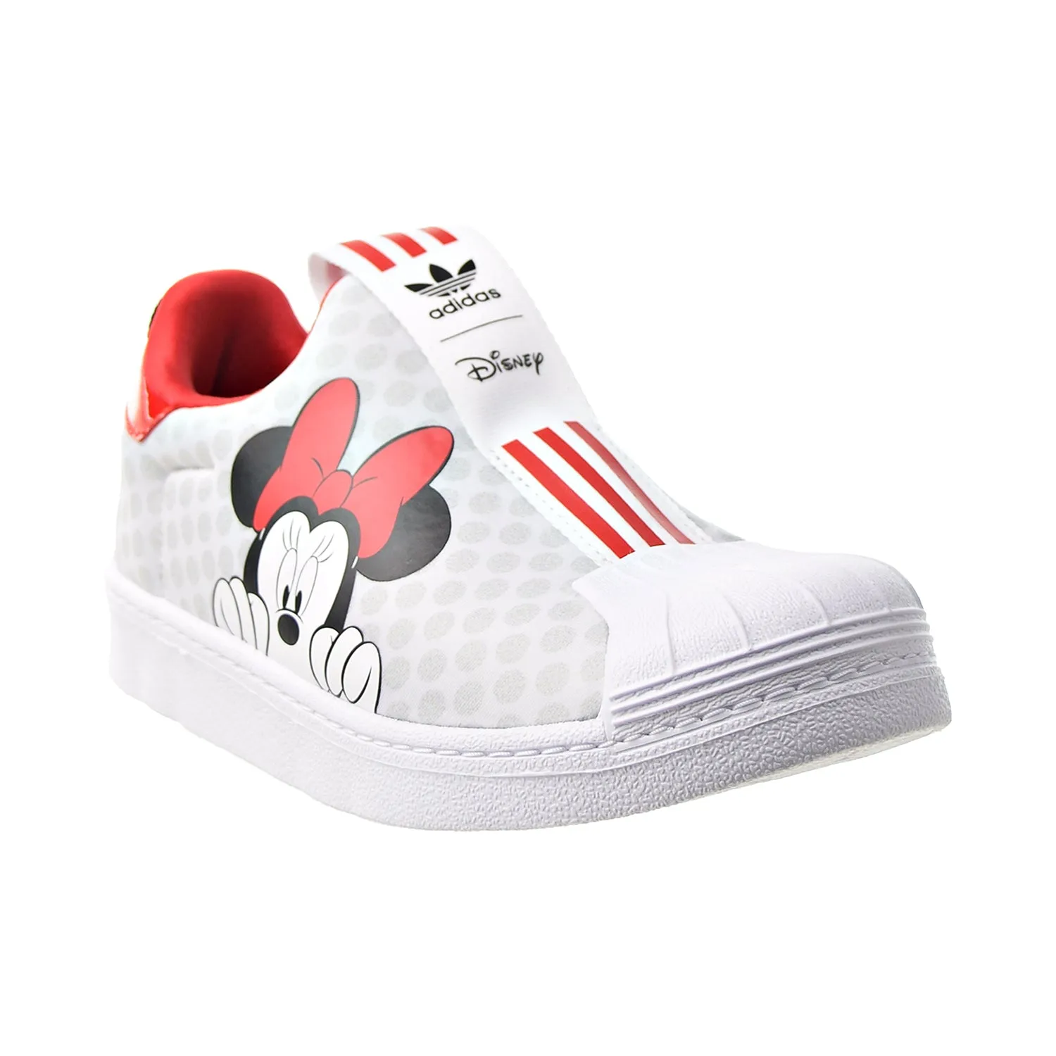 Adidas Superstar 360 X C "Minnie Mouse" Little Kids' Shoes White-Scarlet-Black