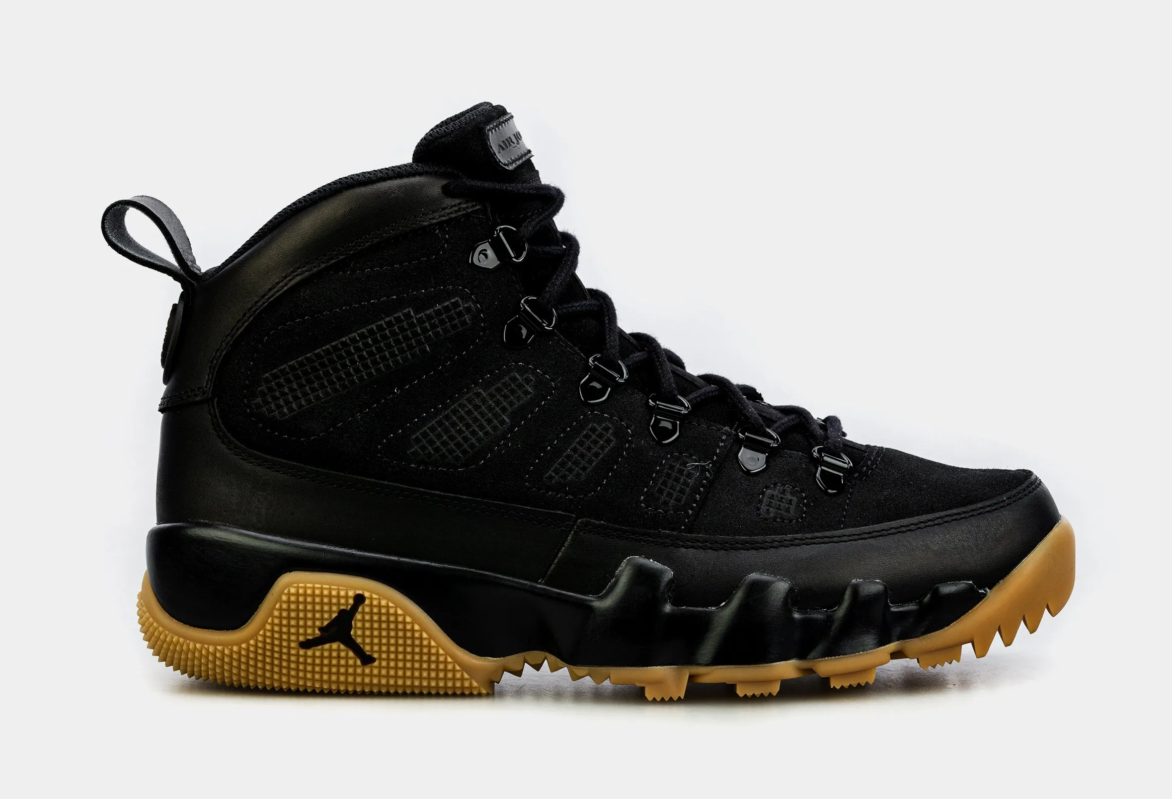 Air Jordan 9 Retro Boot NRG Black Gum Mens Lifestyle Shoes (Black/Brown)