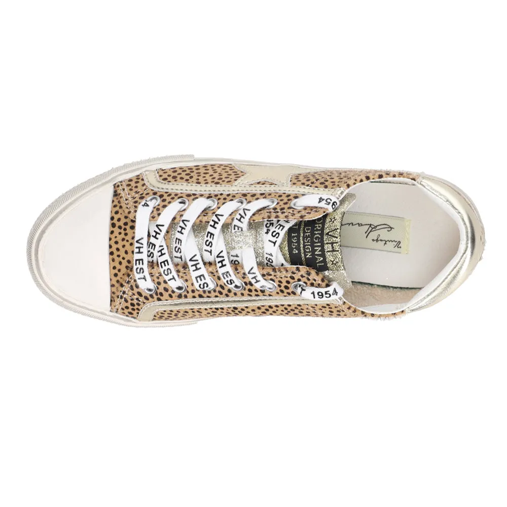 Alive Leopard Metallic Glitter Slip On Sneakers