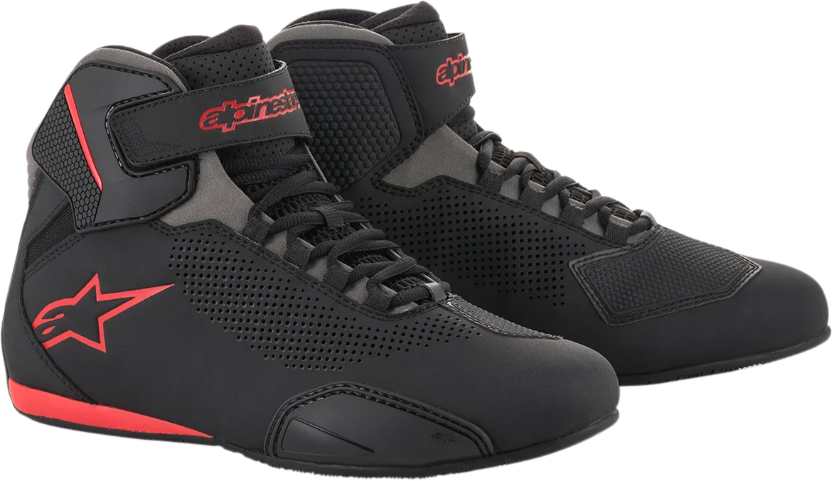 ALPINESTARS Sektor Vented Shoes - Black/Gray/Red - US 12.5 2515618131125