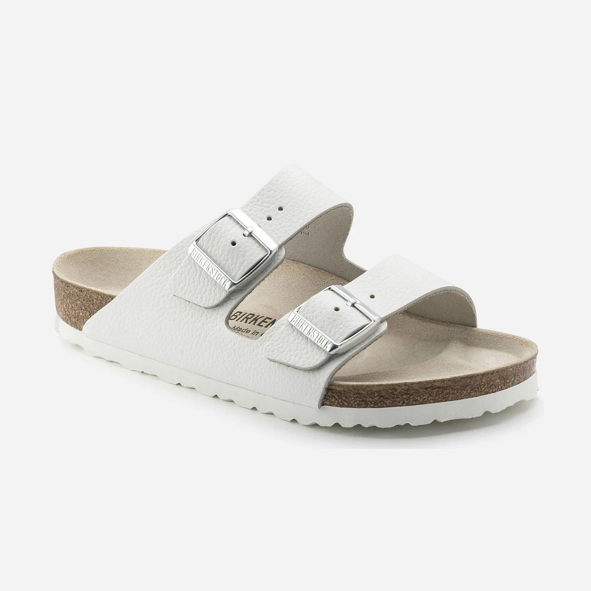 Birkenstock Arizona Natural Leather White White