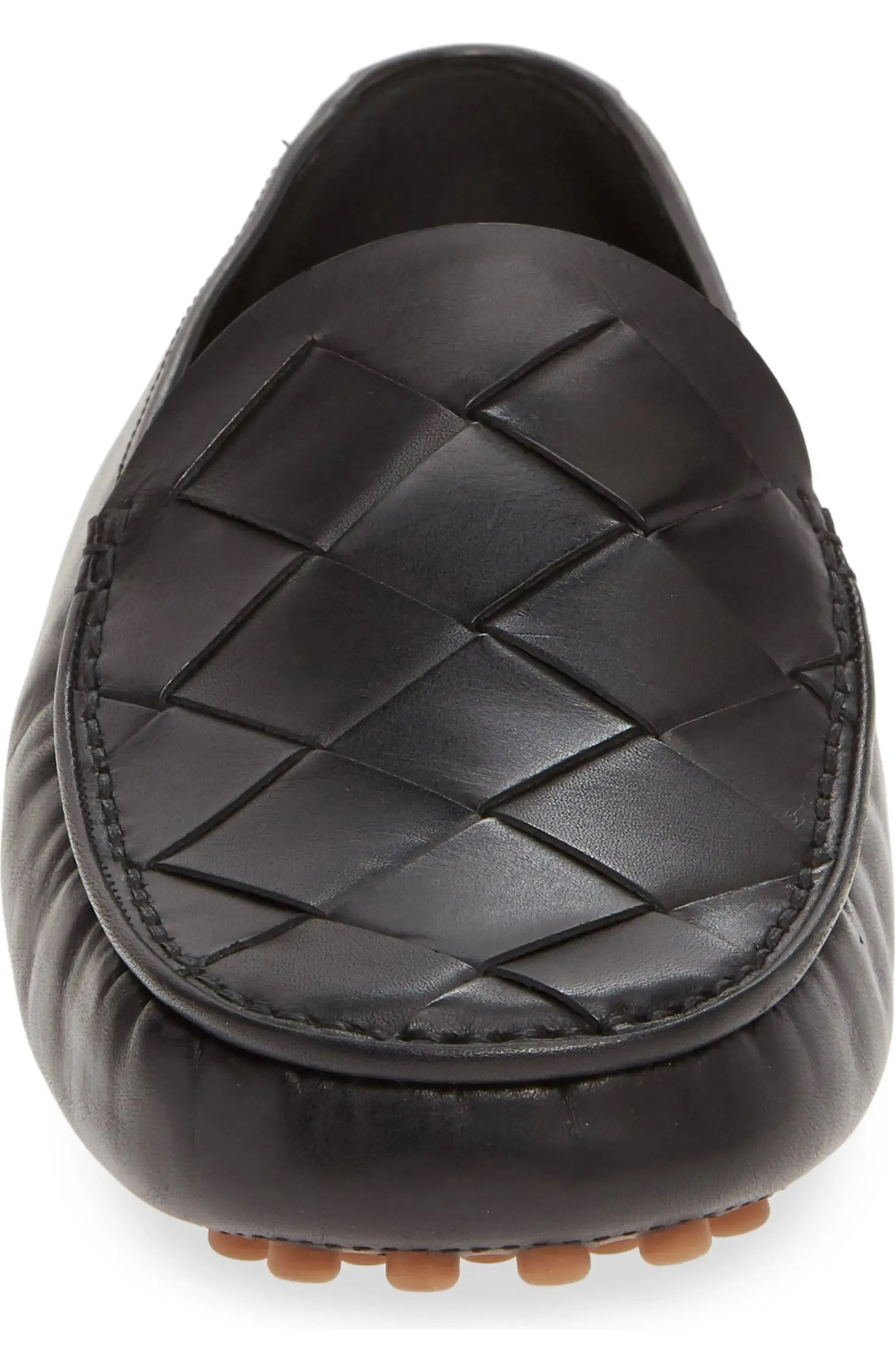 Bottega Veneta Leather Intrecciato Driving Shoes