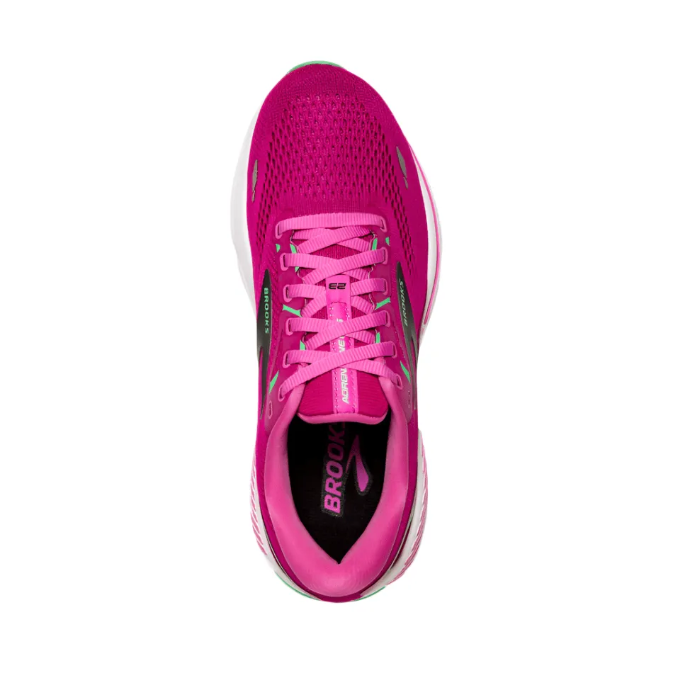 Brooks Women's Adrenaline GTS 23 Running Shoes in Pink/Festival Fuchsia/Black AW24