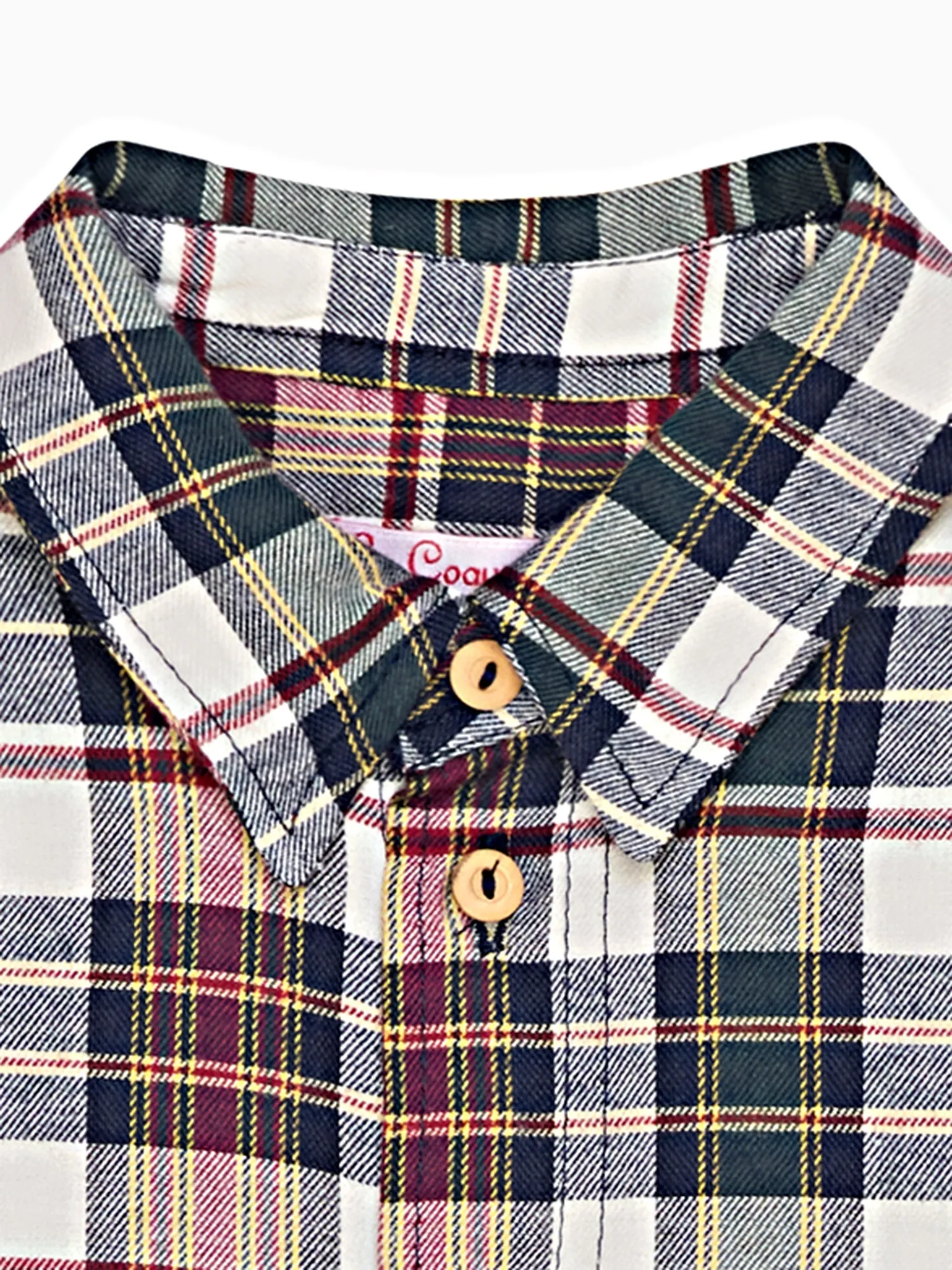 Burgundy Tartan Nico Long Sleeve Boy Shirt