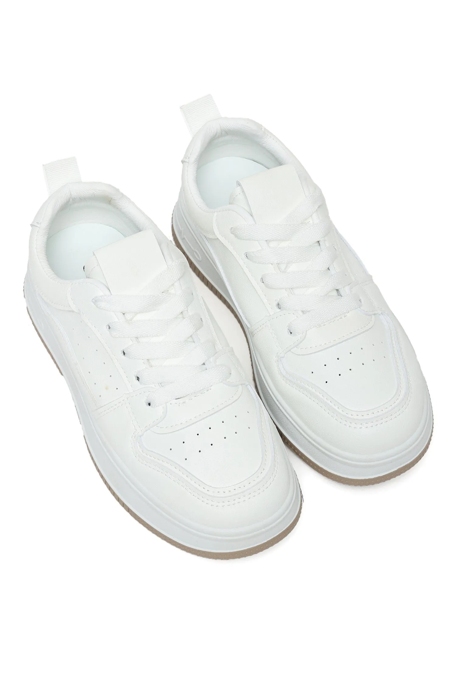 Classic Panel Sneakers-Wht/Khaki