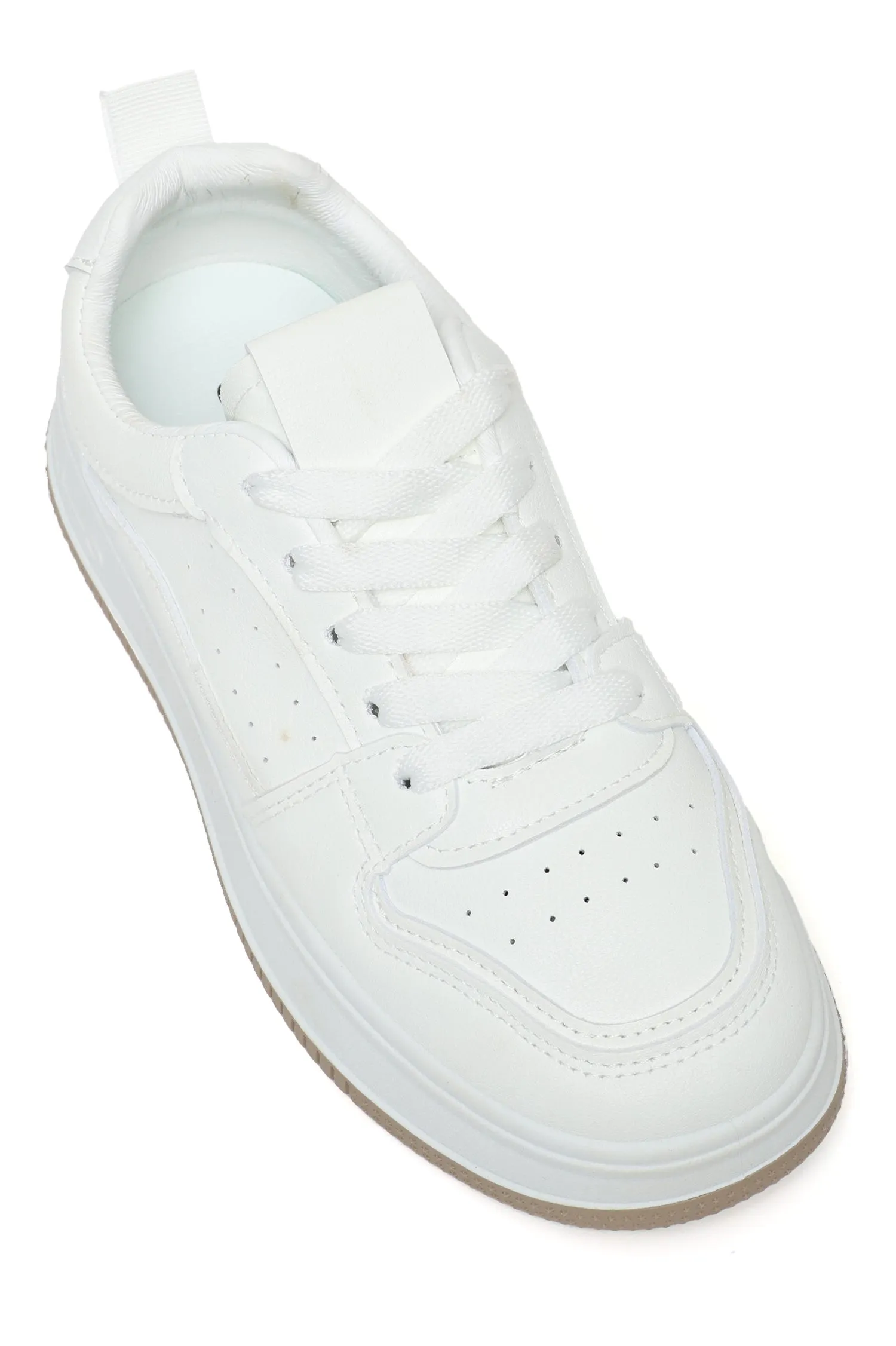 Classic Panel Sneakers-Wht/Khaki