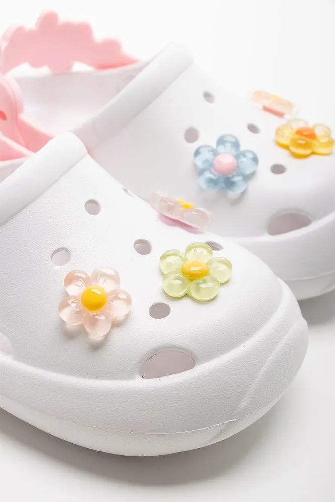 Daisy Clog White