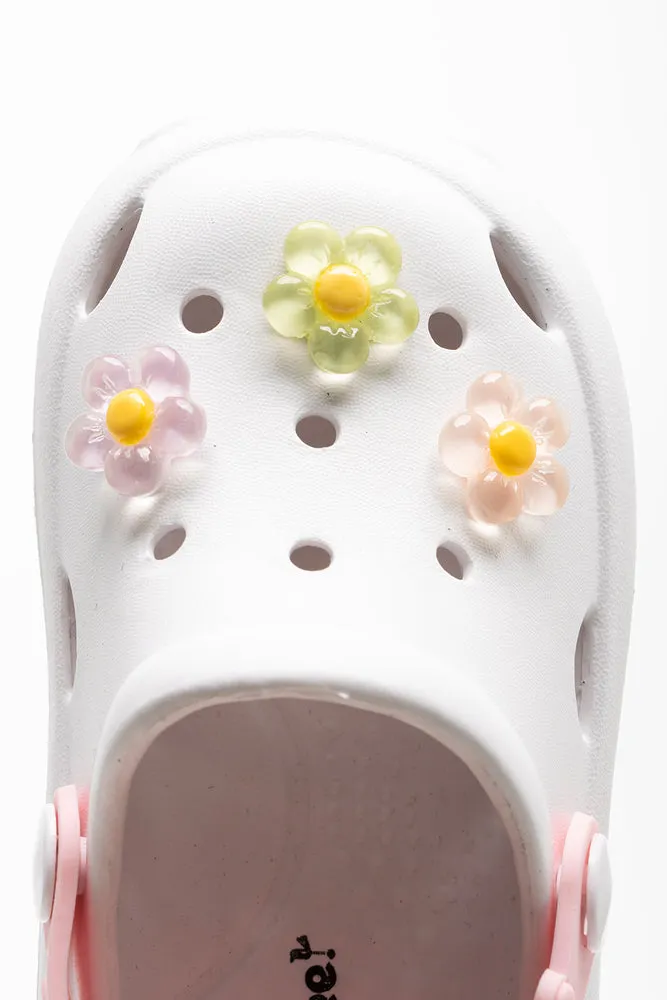 Daisy Clog White