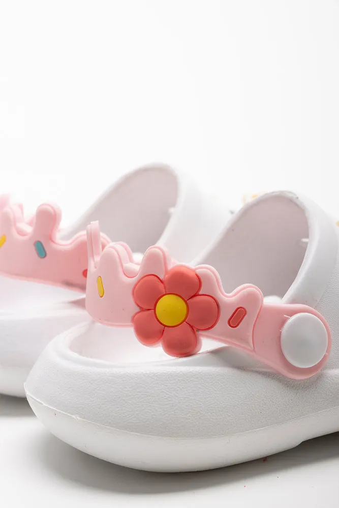 Daisy Clog White