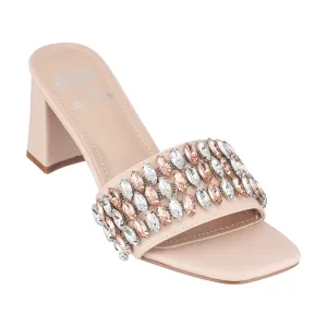 Drais Nude Heeled Sandals