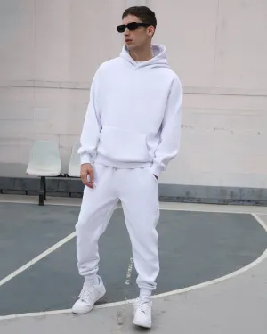 Effortless Style Hoodie & Jogger Set White-Mexico Local Delivery