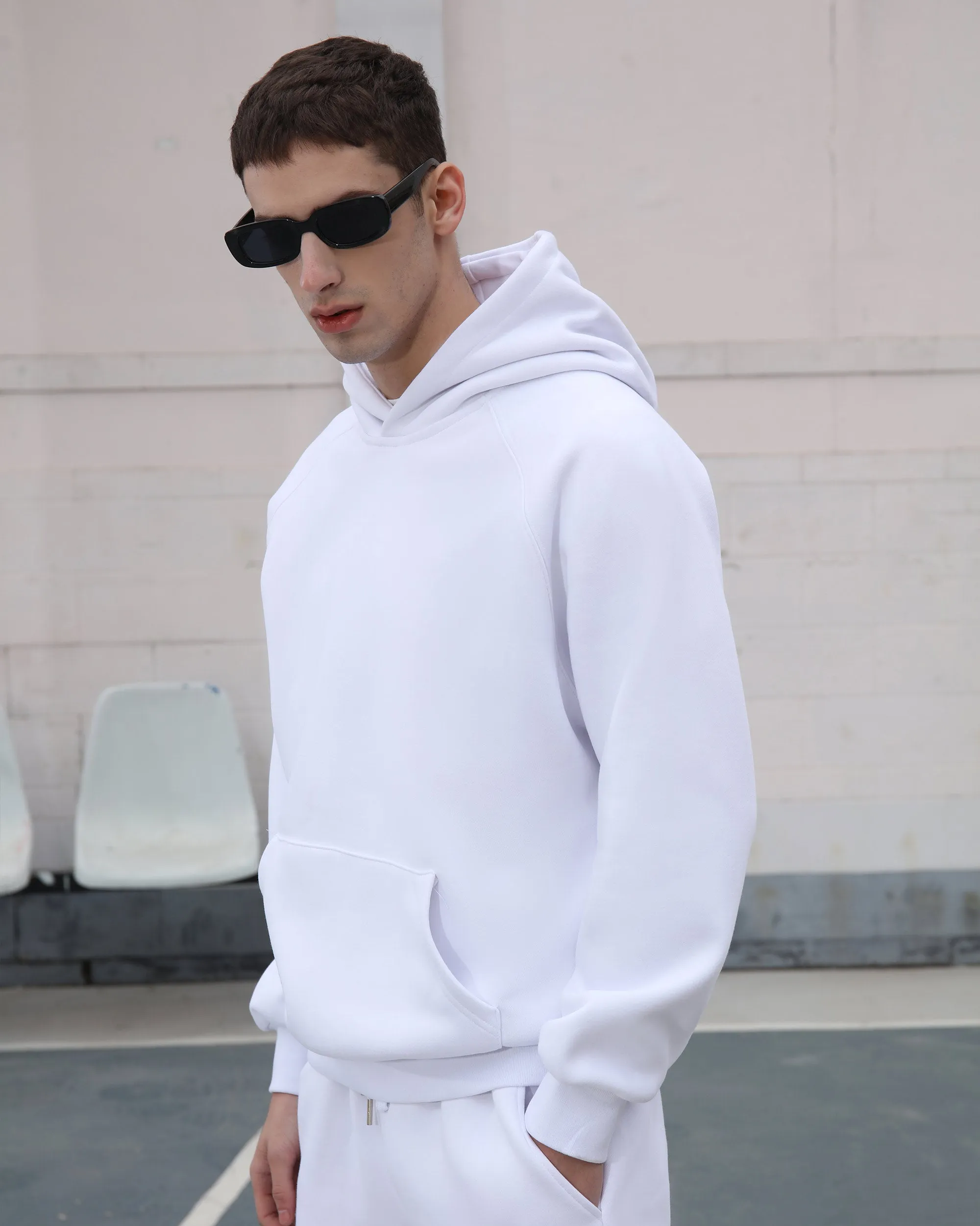 Effortless Style Hoodie & Jogger Set White