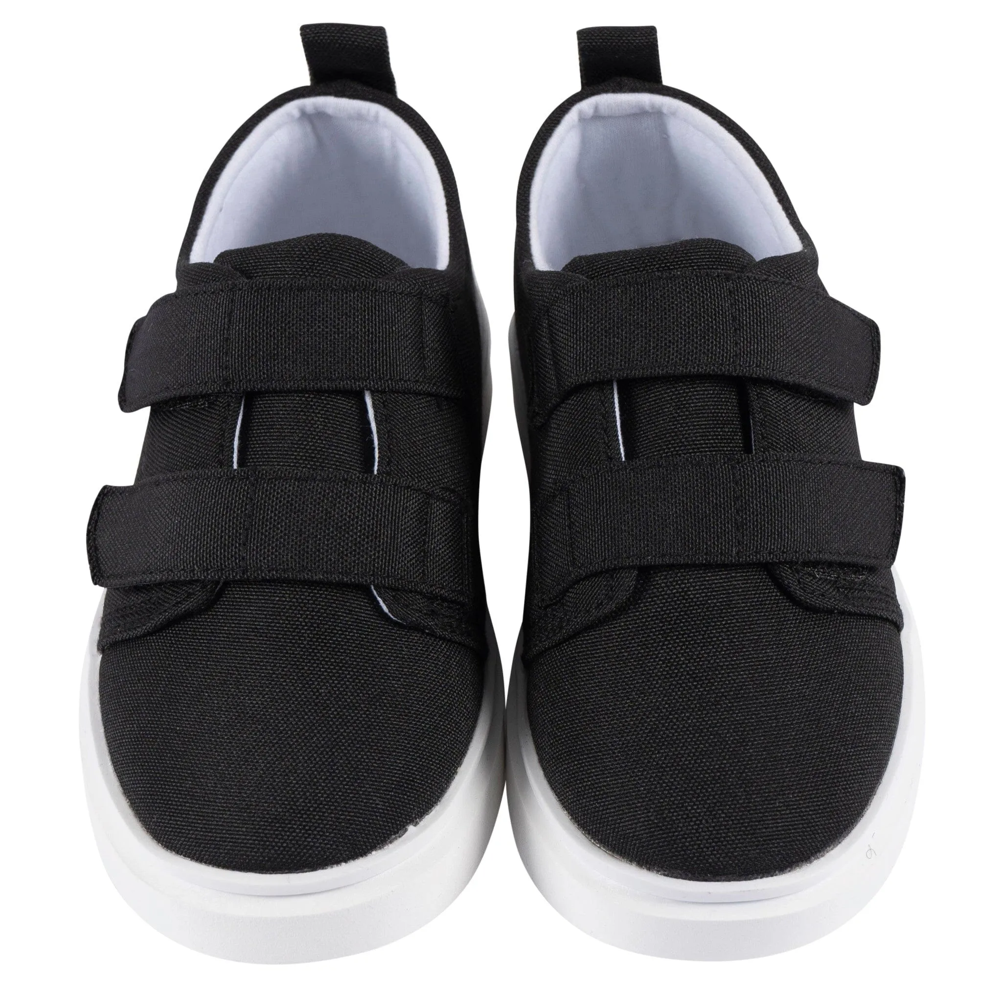 Infant & Toddler Black Strap Sneaker