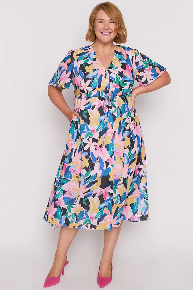 Kristina Colour Block Garden Dress