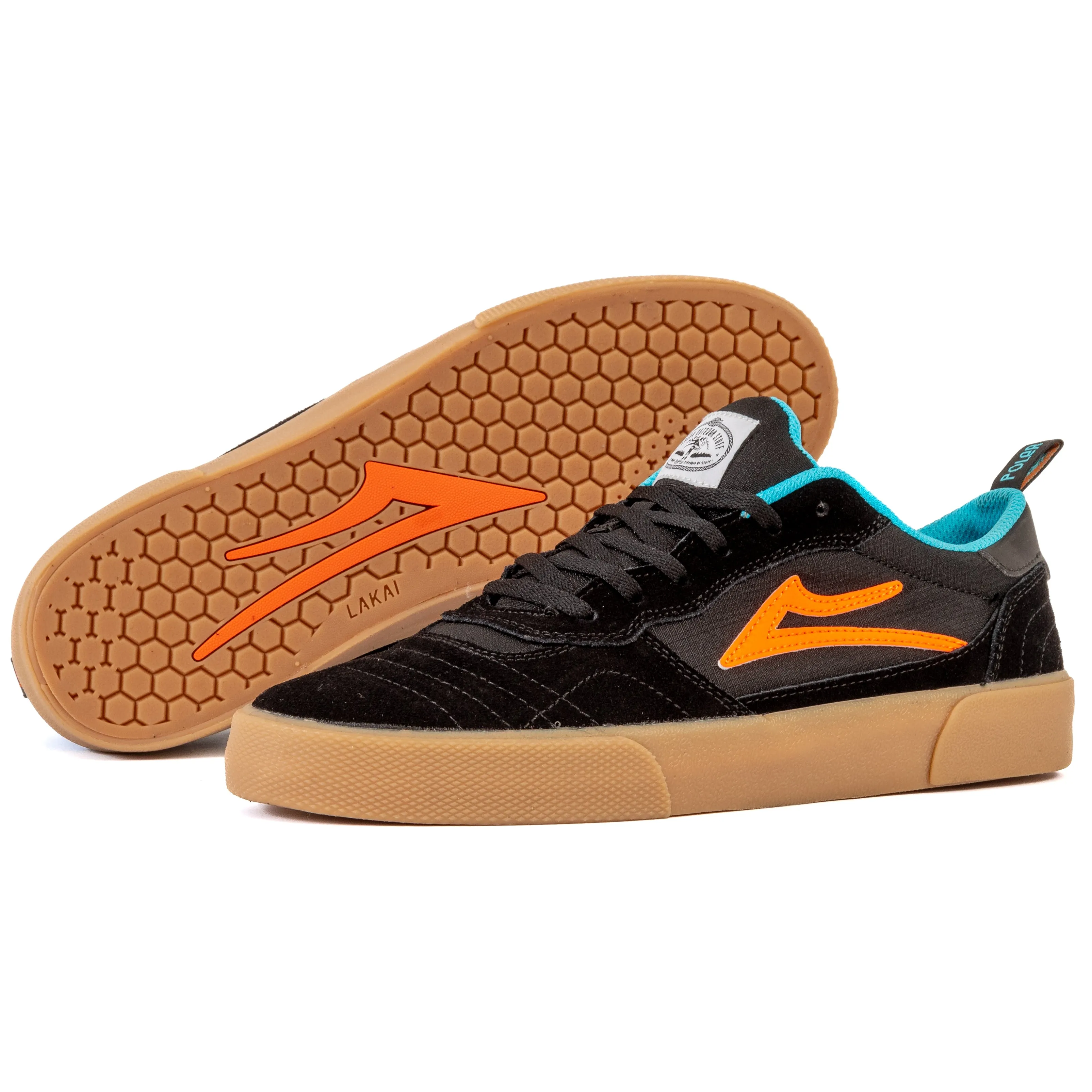 Lakai - Lakai x Poler Cambridge (Black/Multi Suede) *SALE