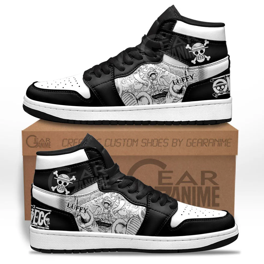 Luffy Gear 5 Sneakers Custom OP Shoes Manga Style