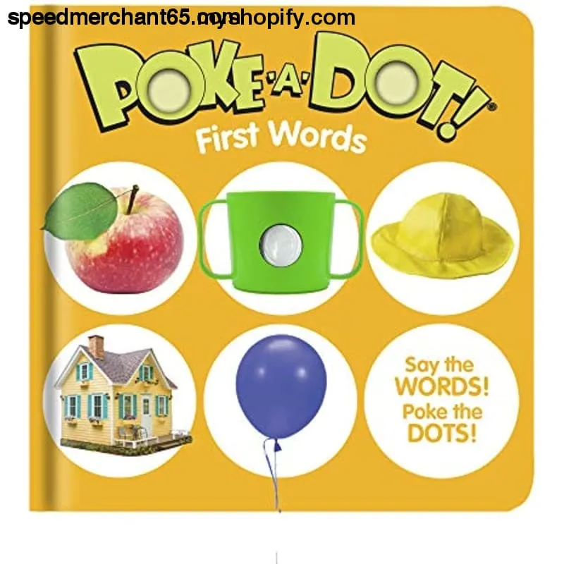 Melissa & Doug Children’s Book – Poke-a-Dot: First Words (Board Book with Buttons to Pop)