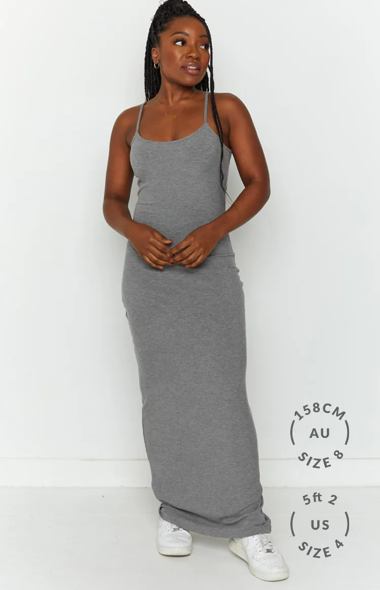 Melrose Grey Maxi Dress