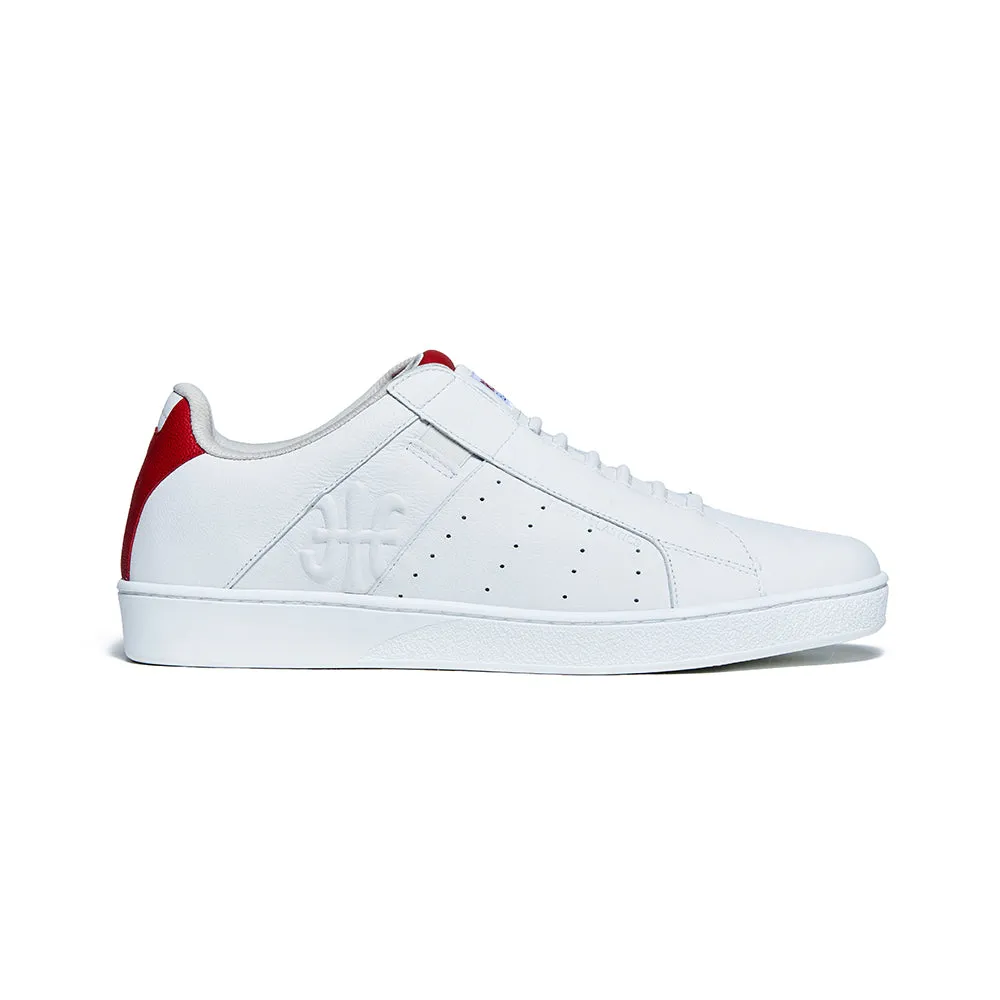 Men's Icon Genesis Red White Logo Leather Sneakers 01902-001