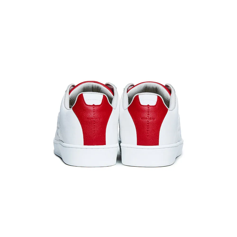 Men's Icon Genesis Red White Logo Leather Sneakers 01902-001