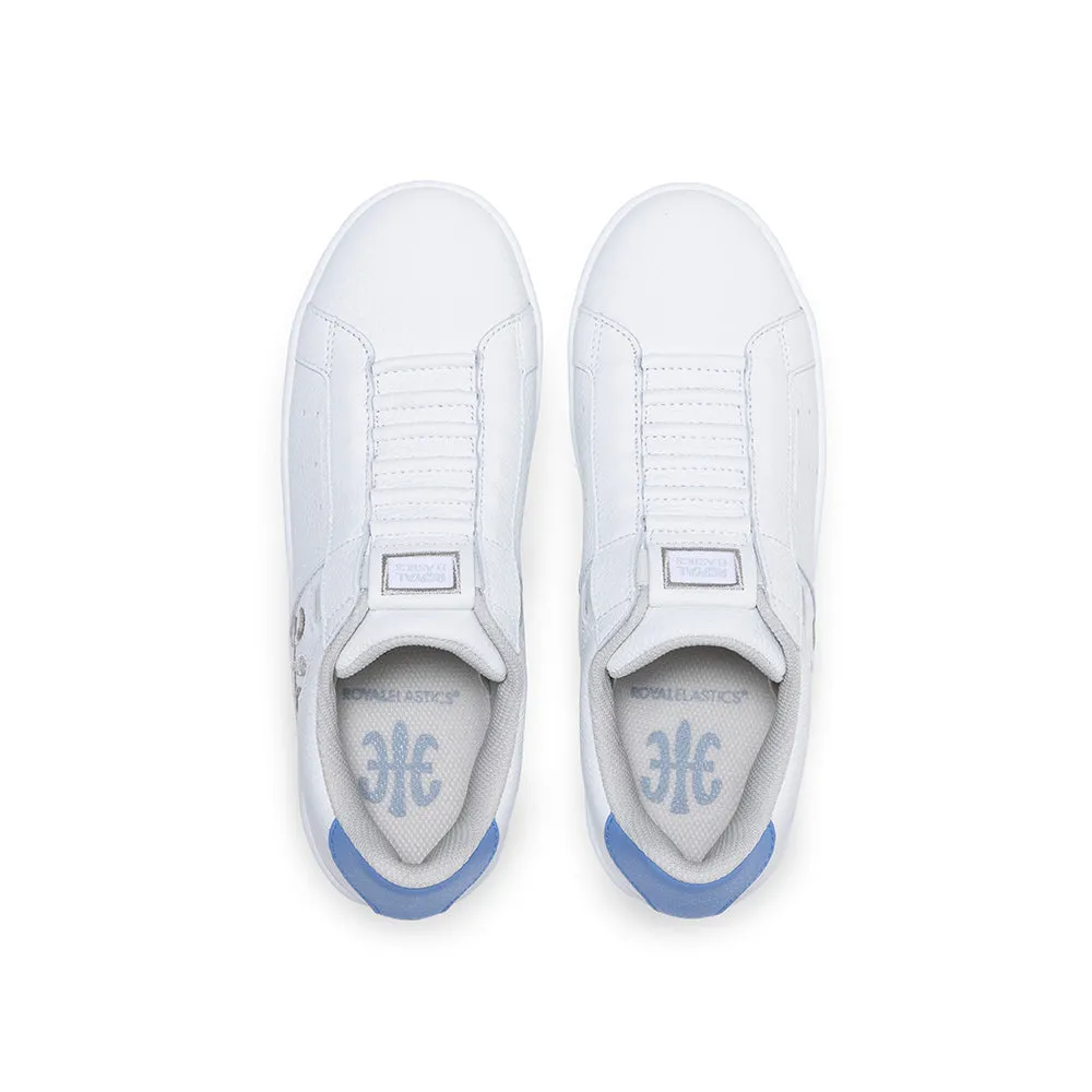 Men's Icon White Blue Logo Leather Sneakers 01922-085