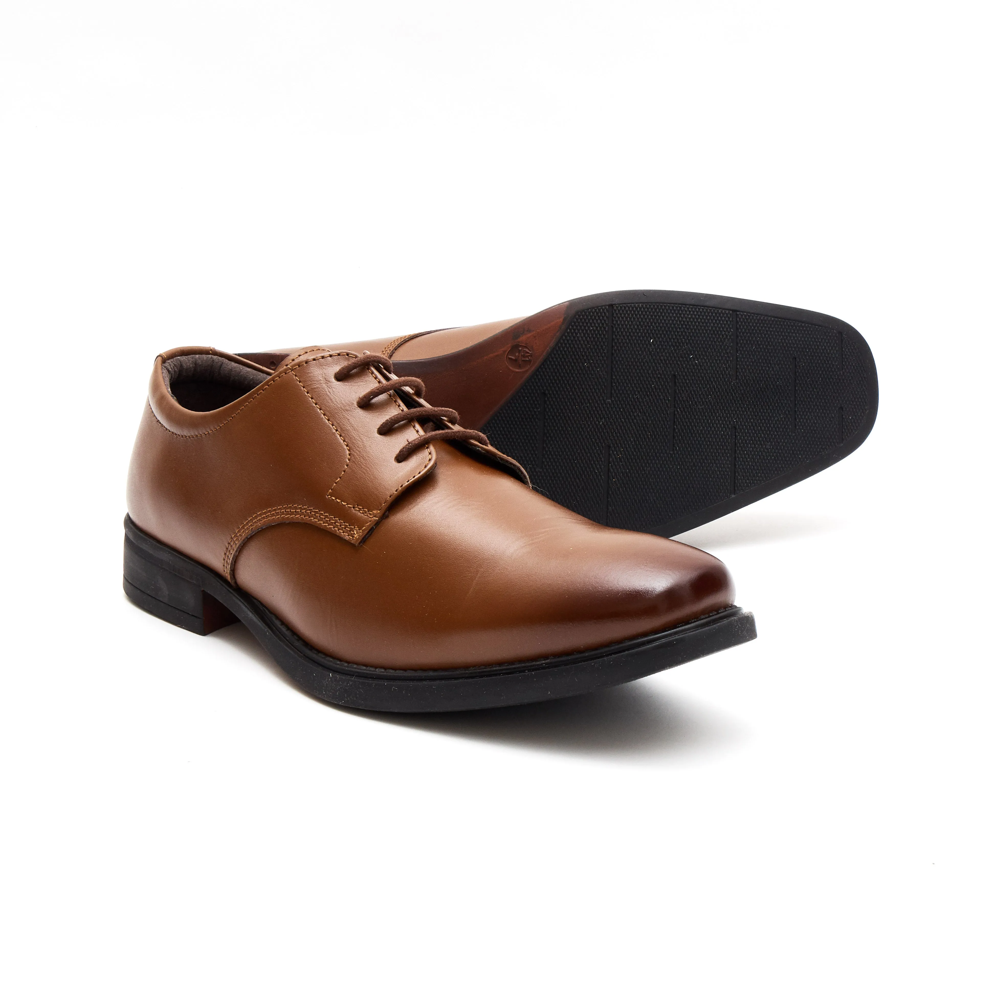 Mens Leather Formal Comfort Shoes-30866_Tan