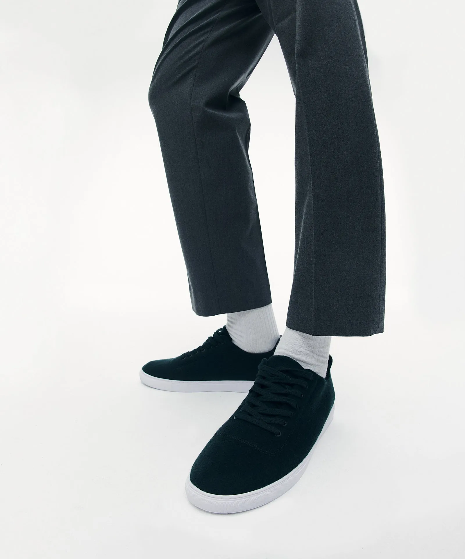 Men's Merino Cashmere Lace Up Sneakers