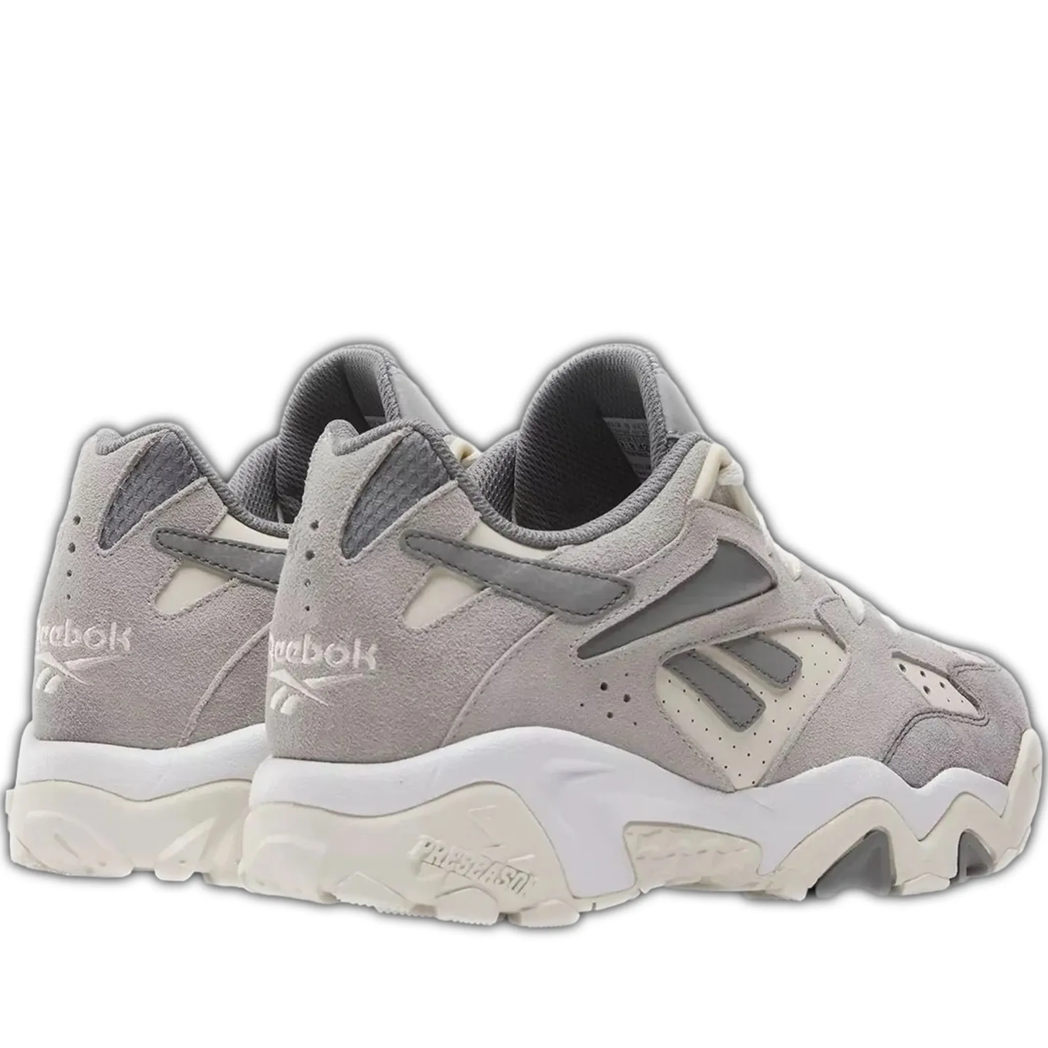 Men's Reebok Preseason 94 Low Dynamic Shoes - Pure Grey 3/Pure Grey 5/Chalk