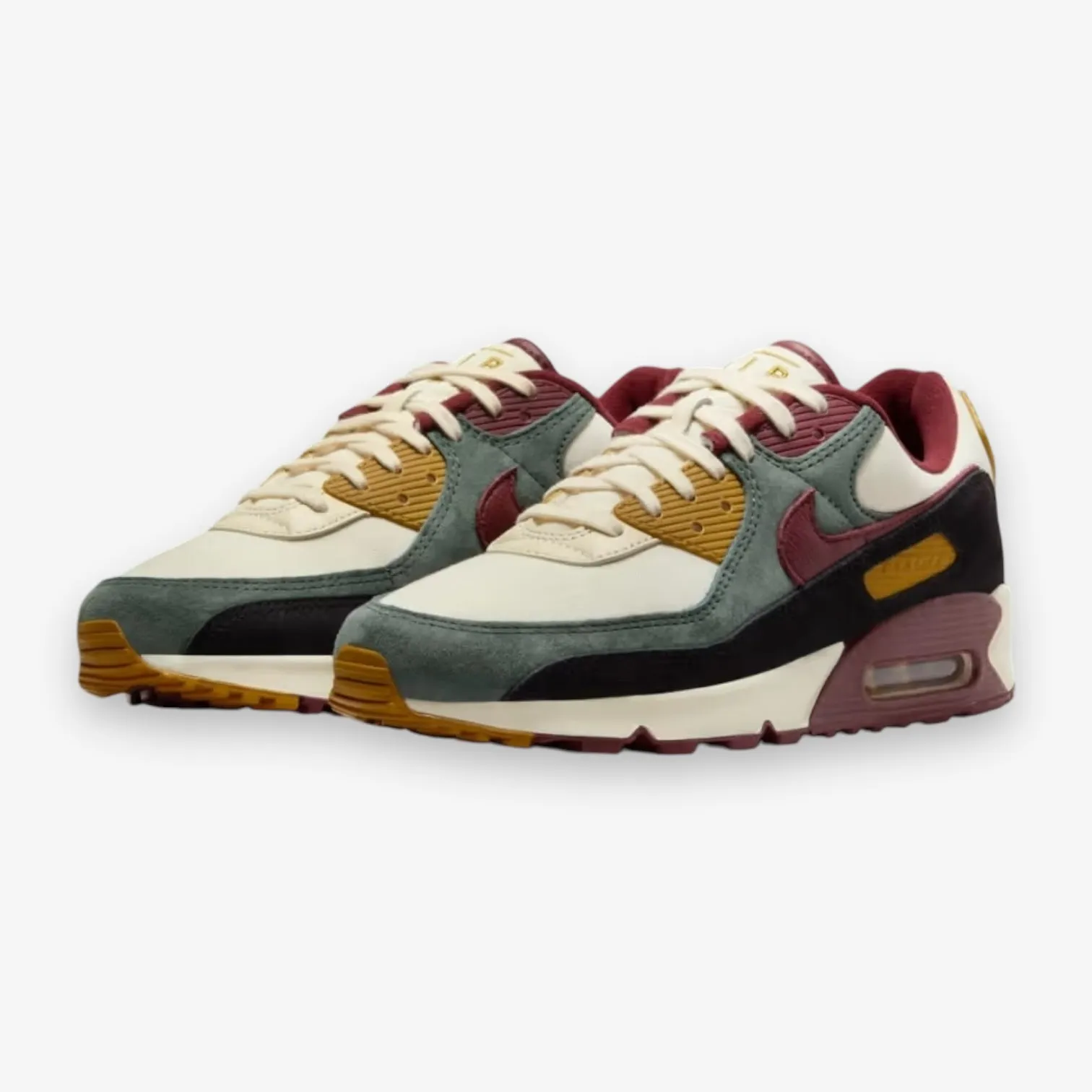 Nike AIR MAX 90 PRM COCONUT MILK/DARK TEAM RED-VINTAGE GREEN HQ3609-113