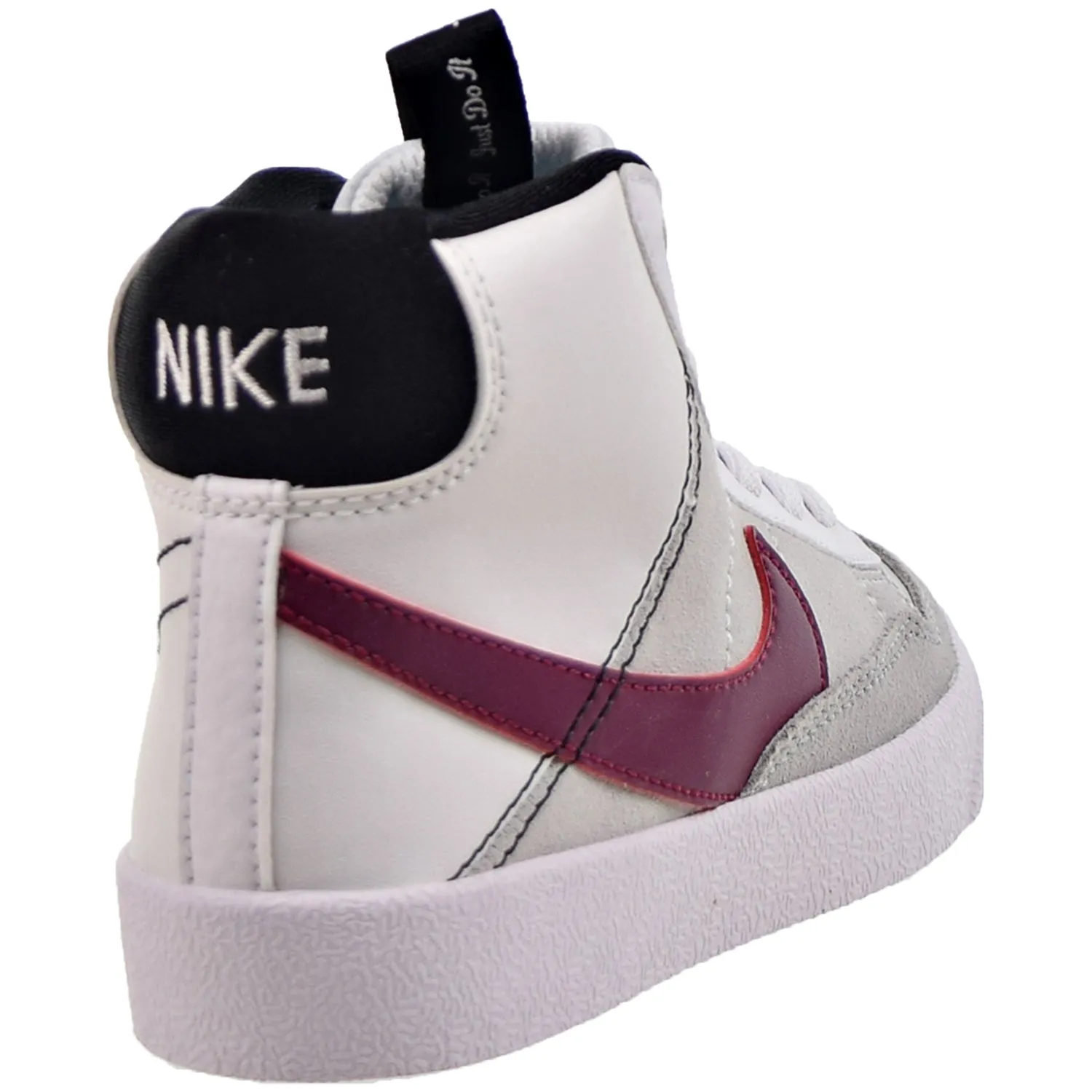 Nike Blazer Mid '77 SE (PS) Little Kids' Shoes White-Rush Maroon