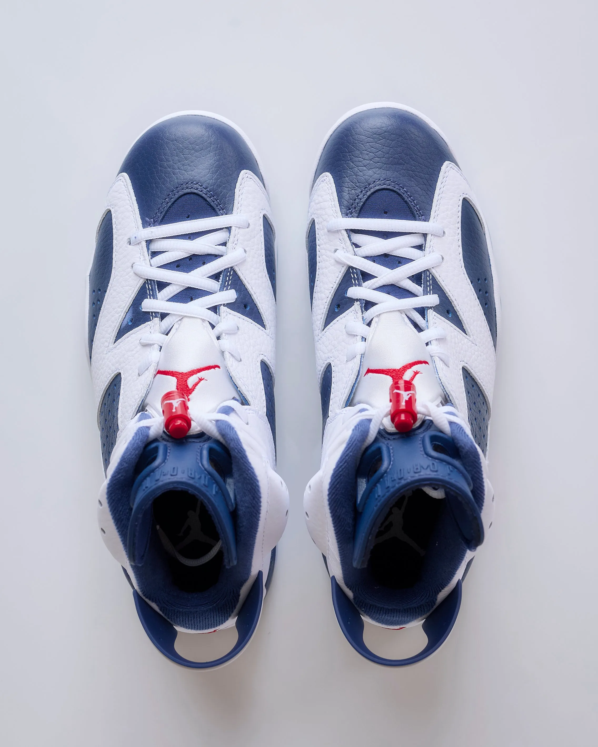 Nike Men's Air Jordan 6 Retro "Olympic" White Varsity Red-Midnight Navy