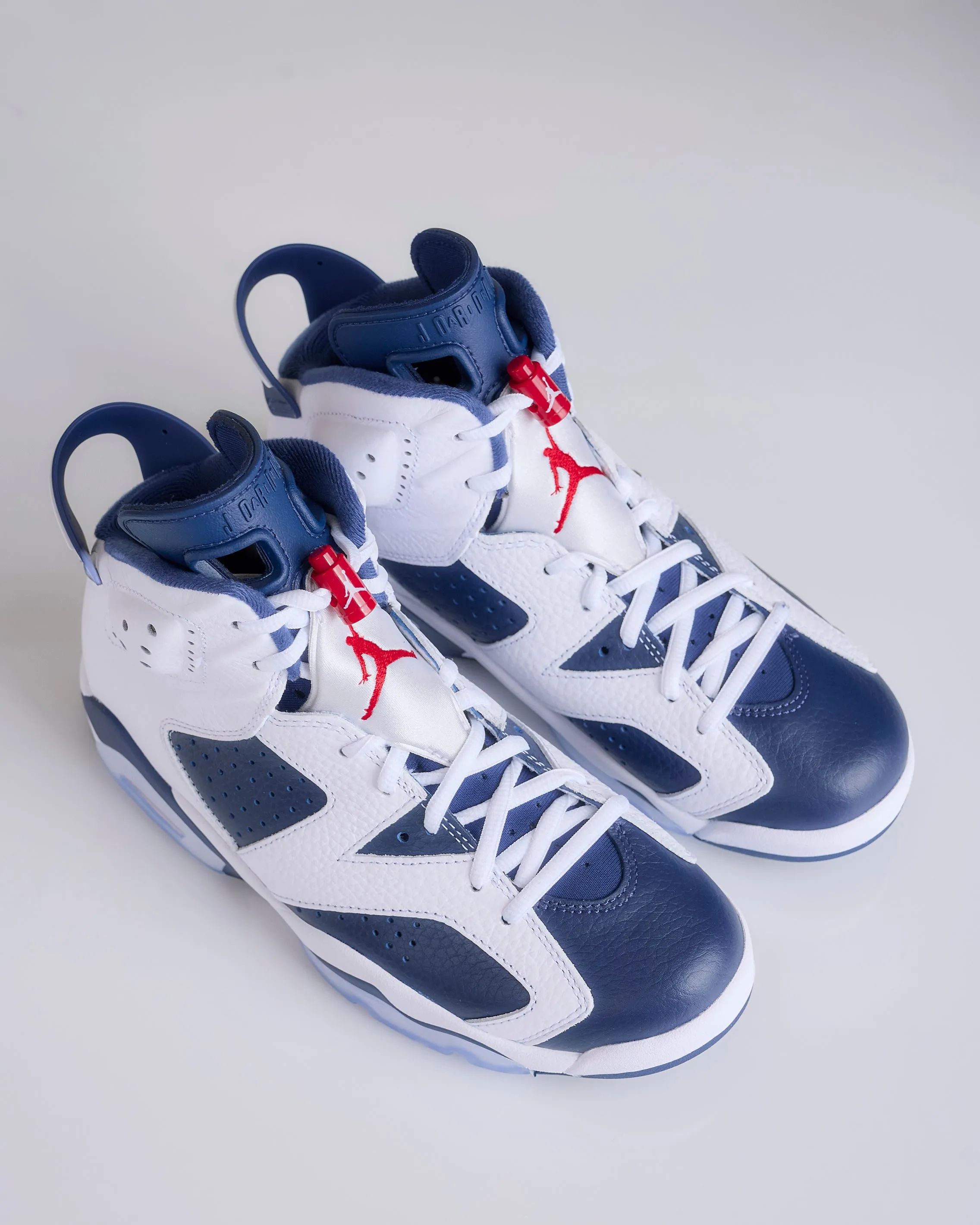 Nike Men's Air Jordan 6 Retro "Olympic" White Varsity Red-Midnight Navy