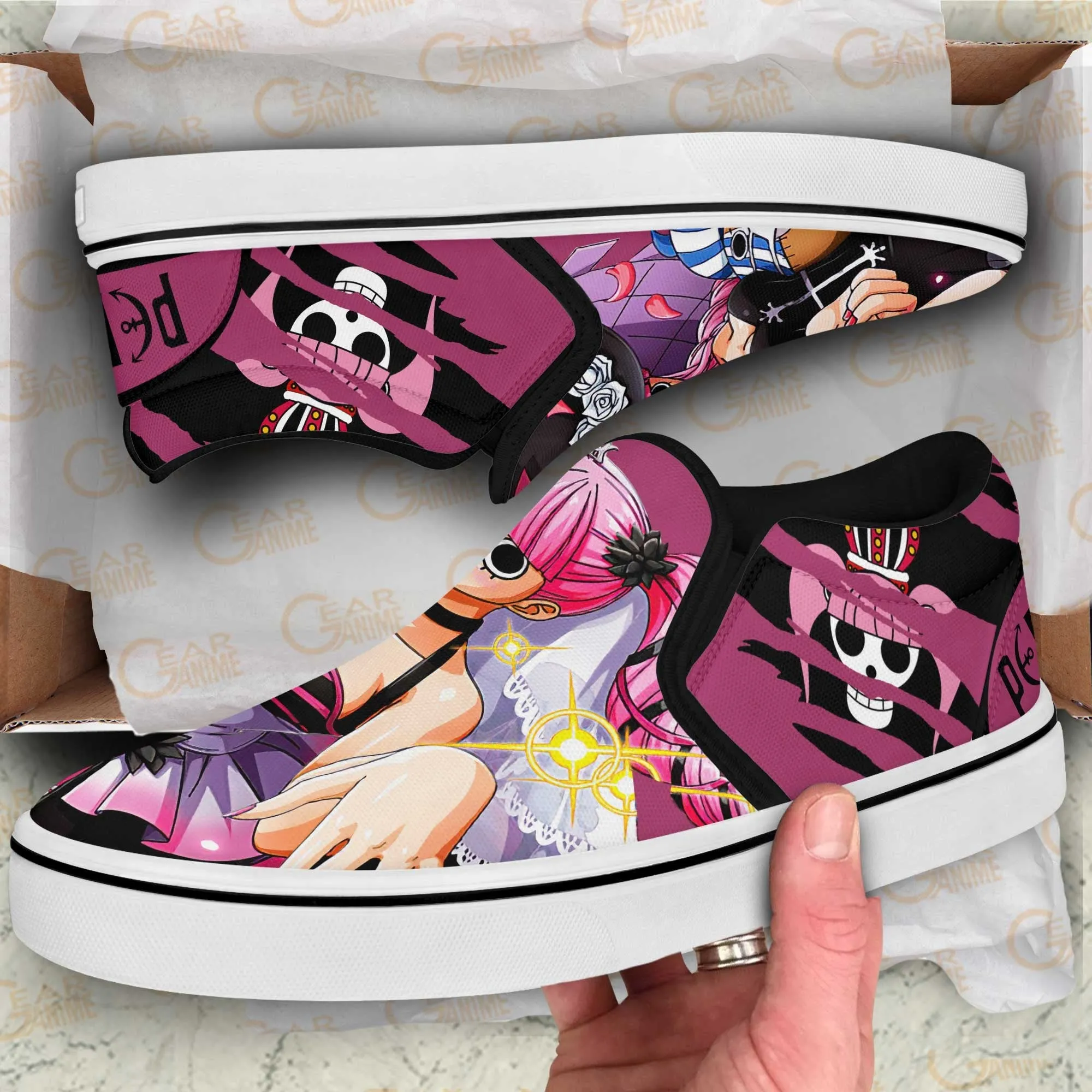 OP Perona Slip On Sneakers Custom Anime Shoes