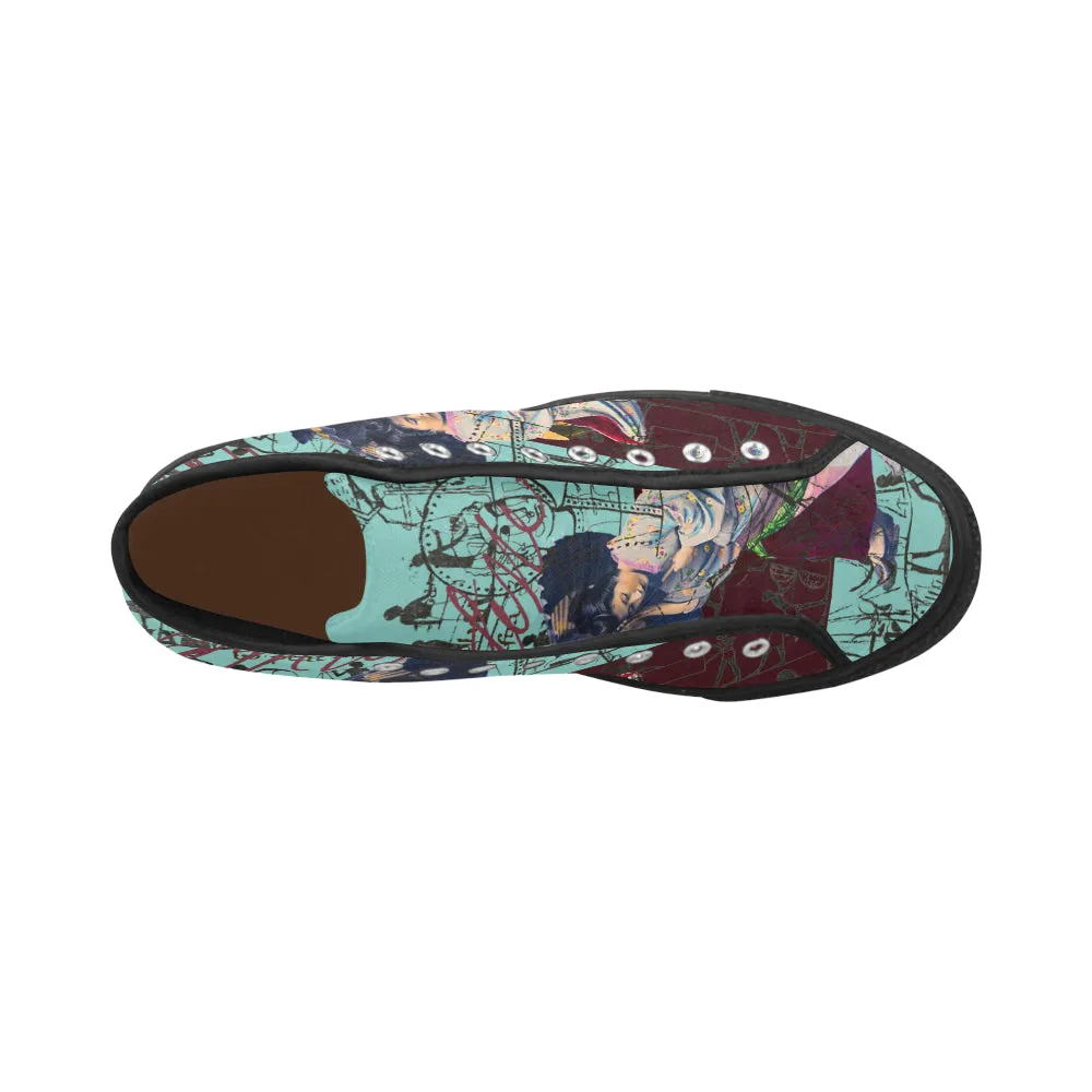 RAIN Men's All Over Print Canvas Sneakers