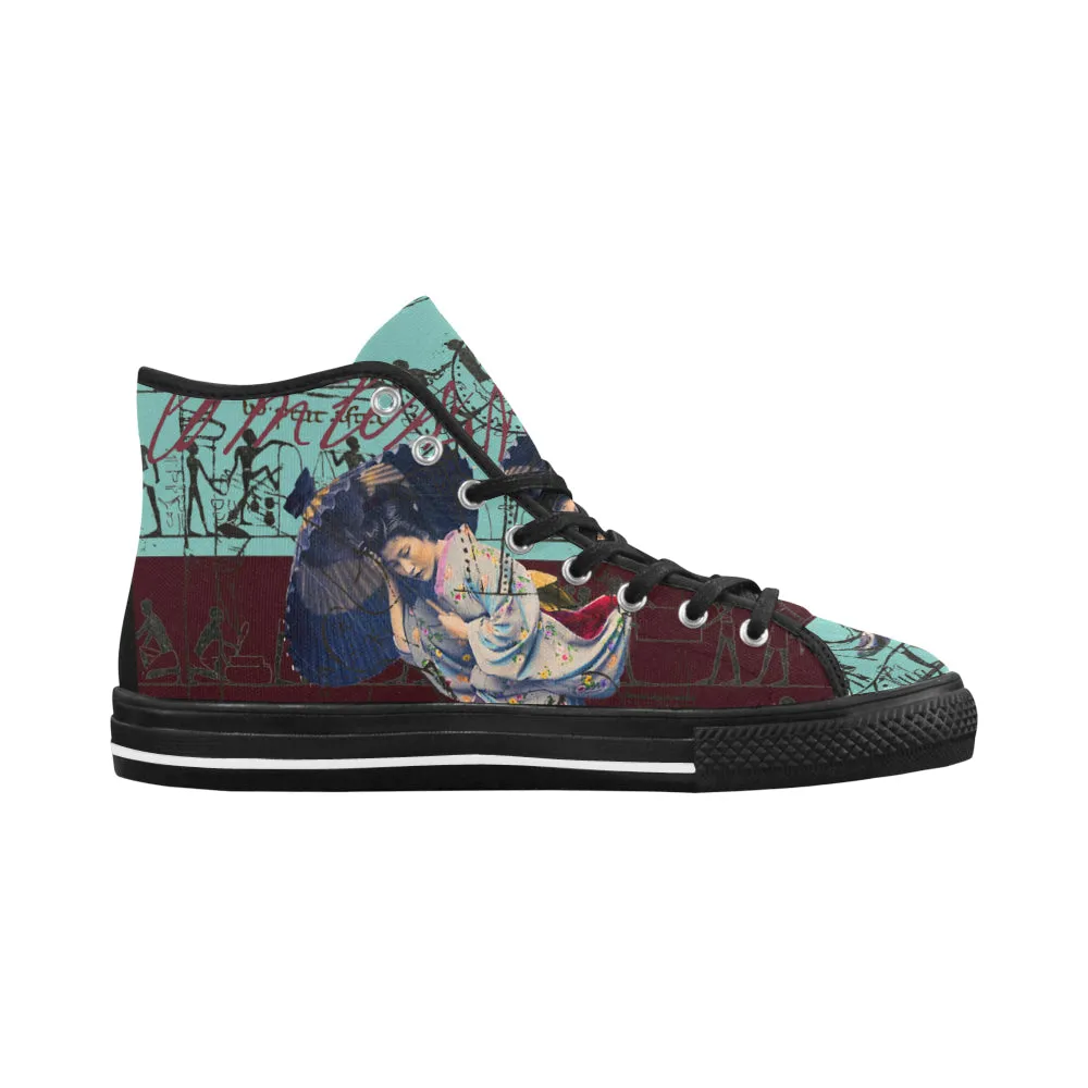 RAIN Men's All Over Print Canvas Sneakers