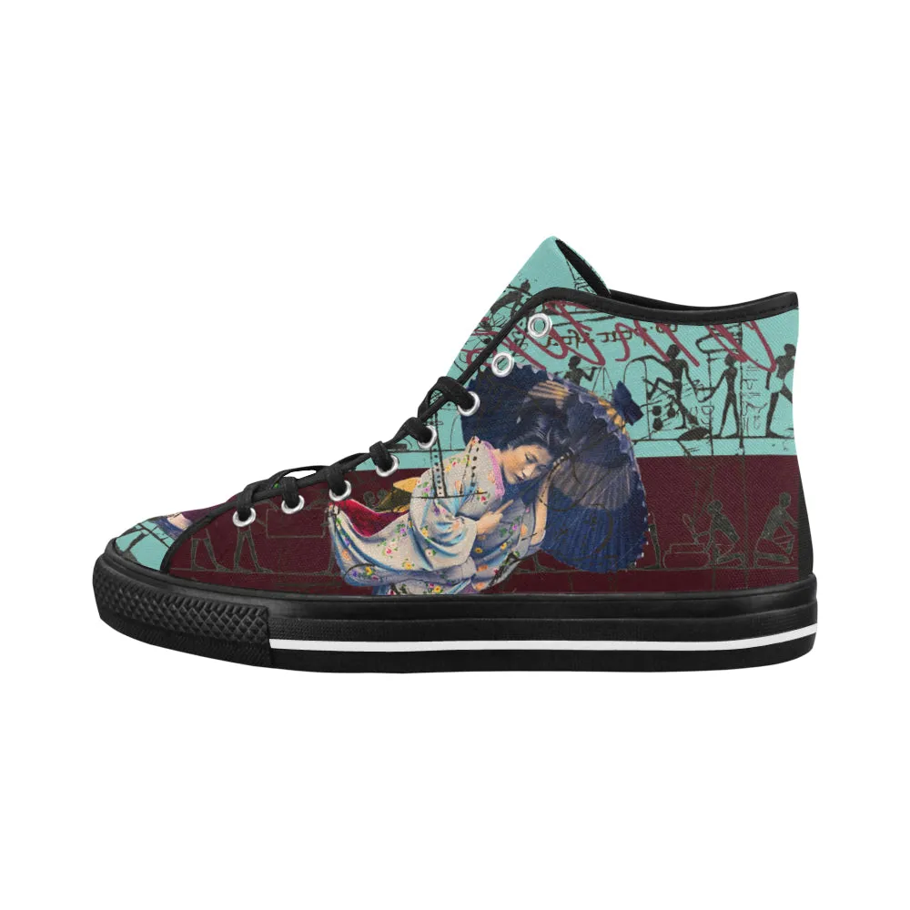 RAIN Men's All Over Print Canvas Sneakers