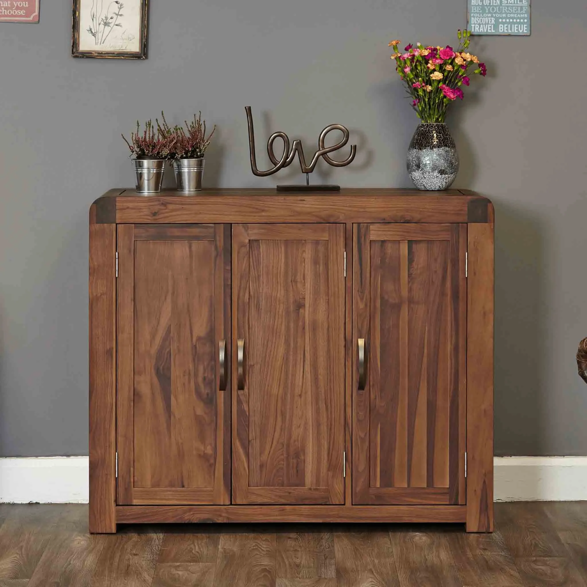 Salem Walnut Extra Large Shoe Cupboard