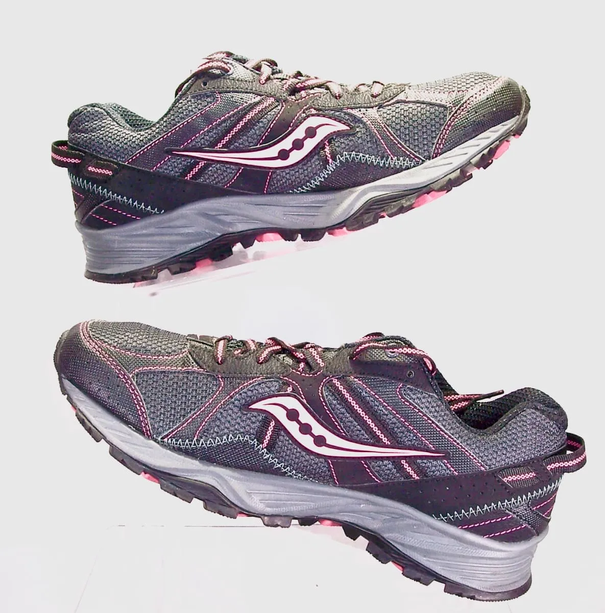 SAUCONY Women's Grid •Excursion TR7• Black/Pink Trail Running - Preowned