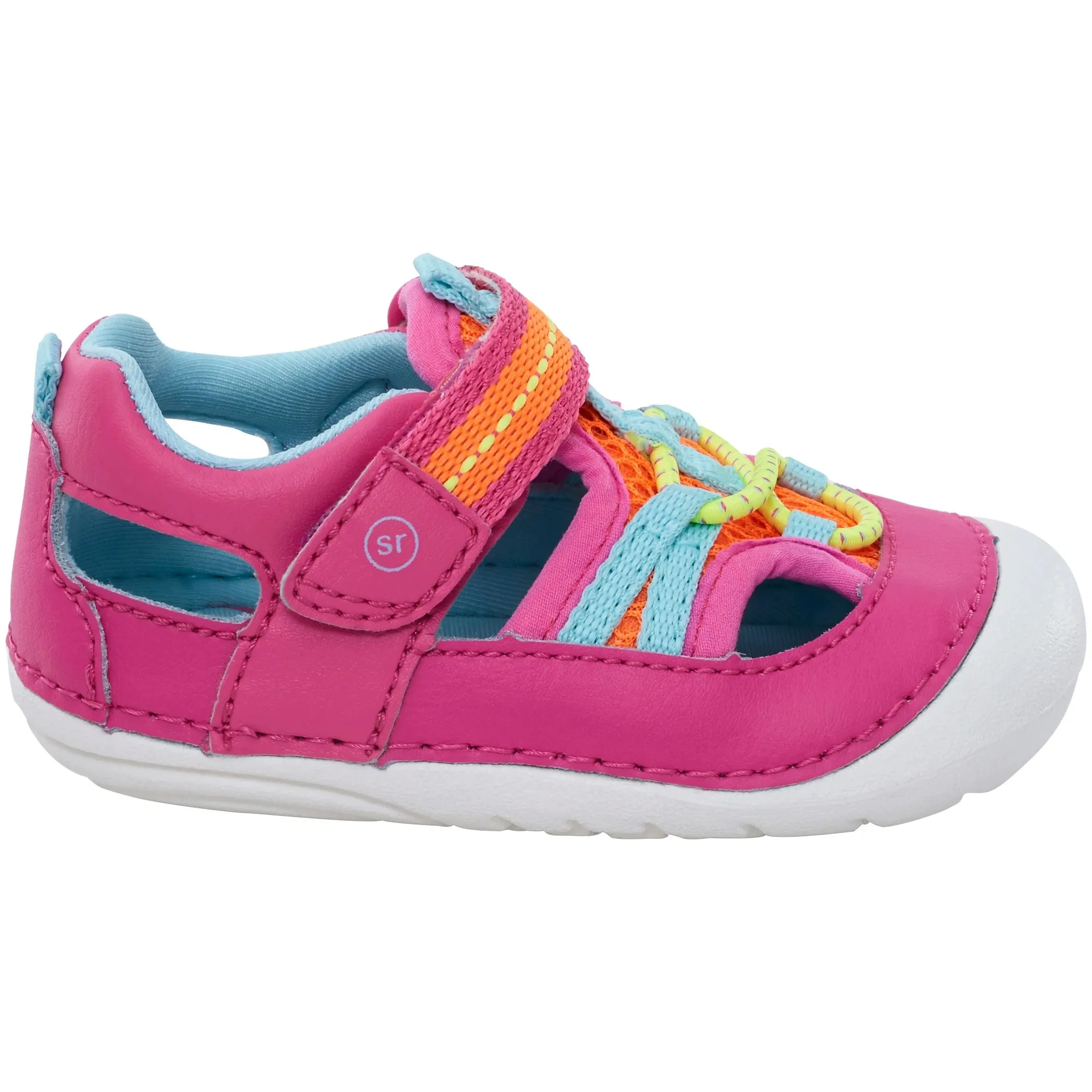 Stride Rite Pink Multi Tobias Soft Motion Baby Sandal