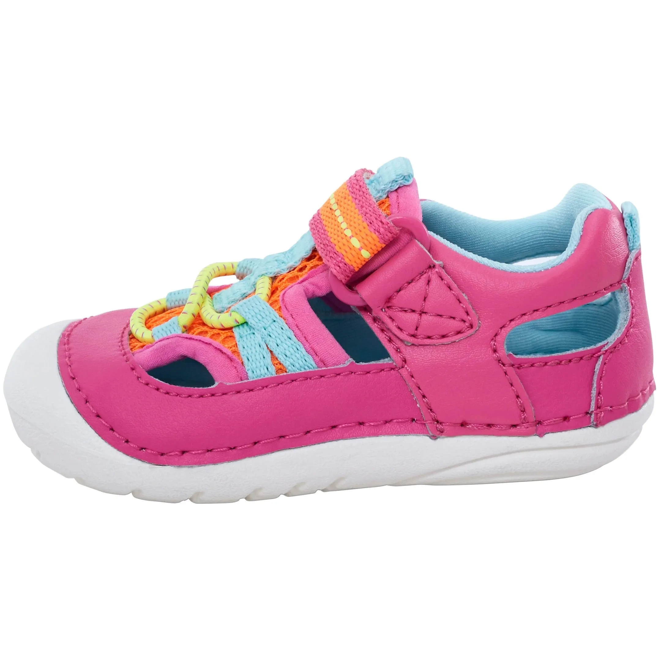 Stride Rite Pink Multi Tobias Soft Motion Baby Sandal