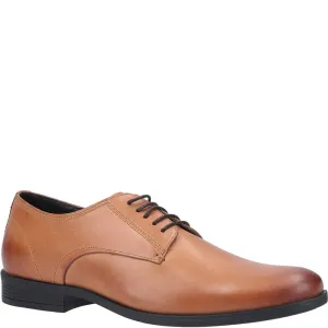 Tan Oscar Clean Toe Lace-Up Shoes