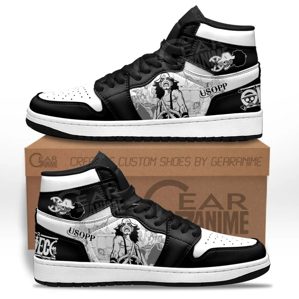 Usopp Sneakers Custom OP Shoes Manga Style