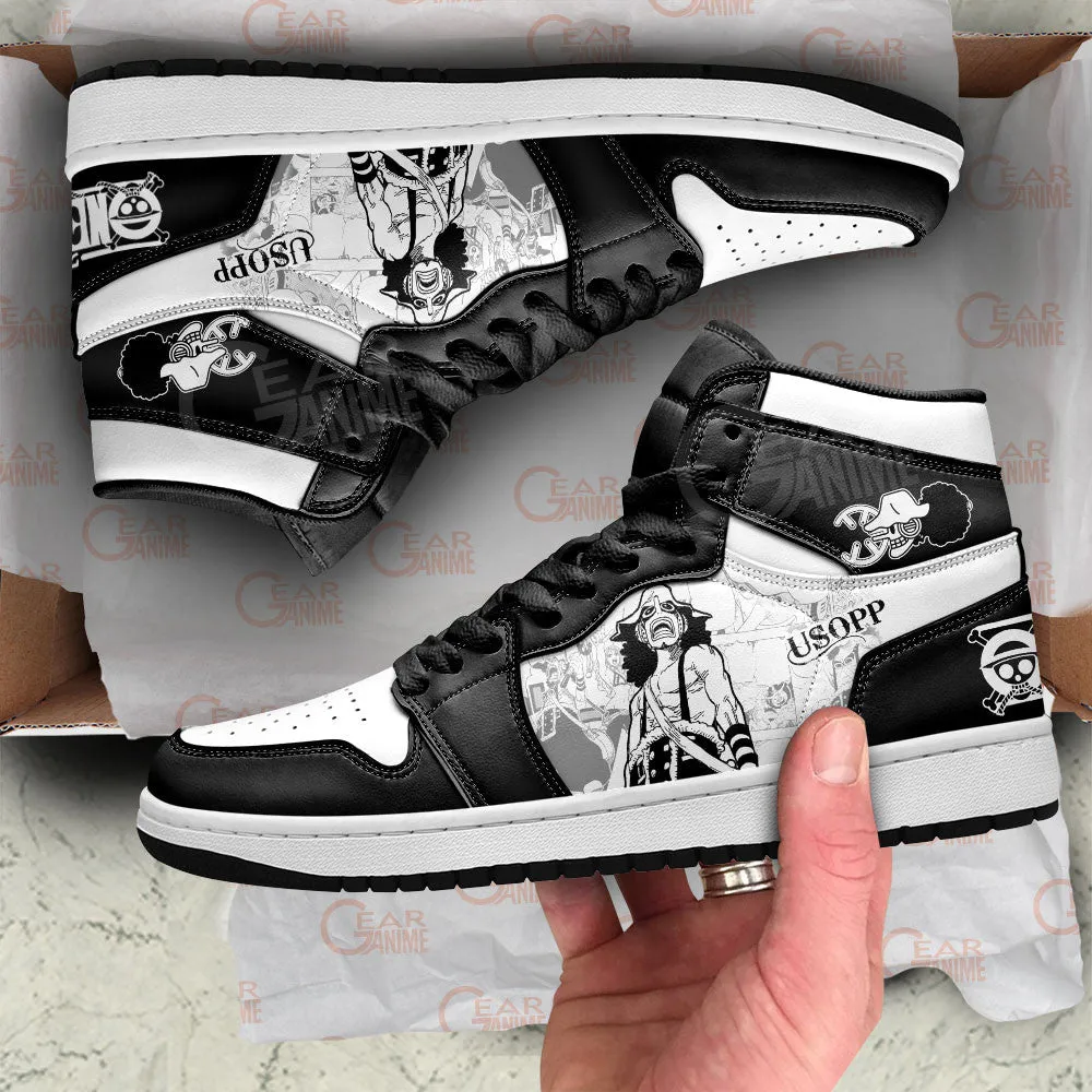 Usopp Sneakers Custom OP Shoes Manga Style