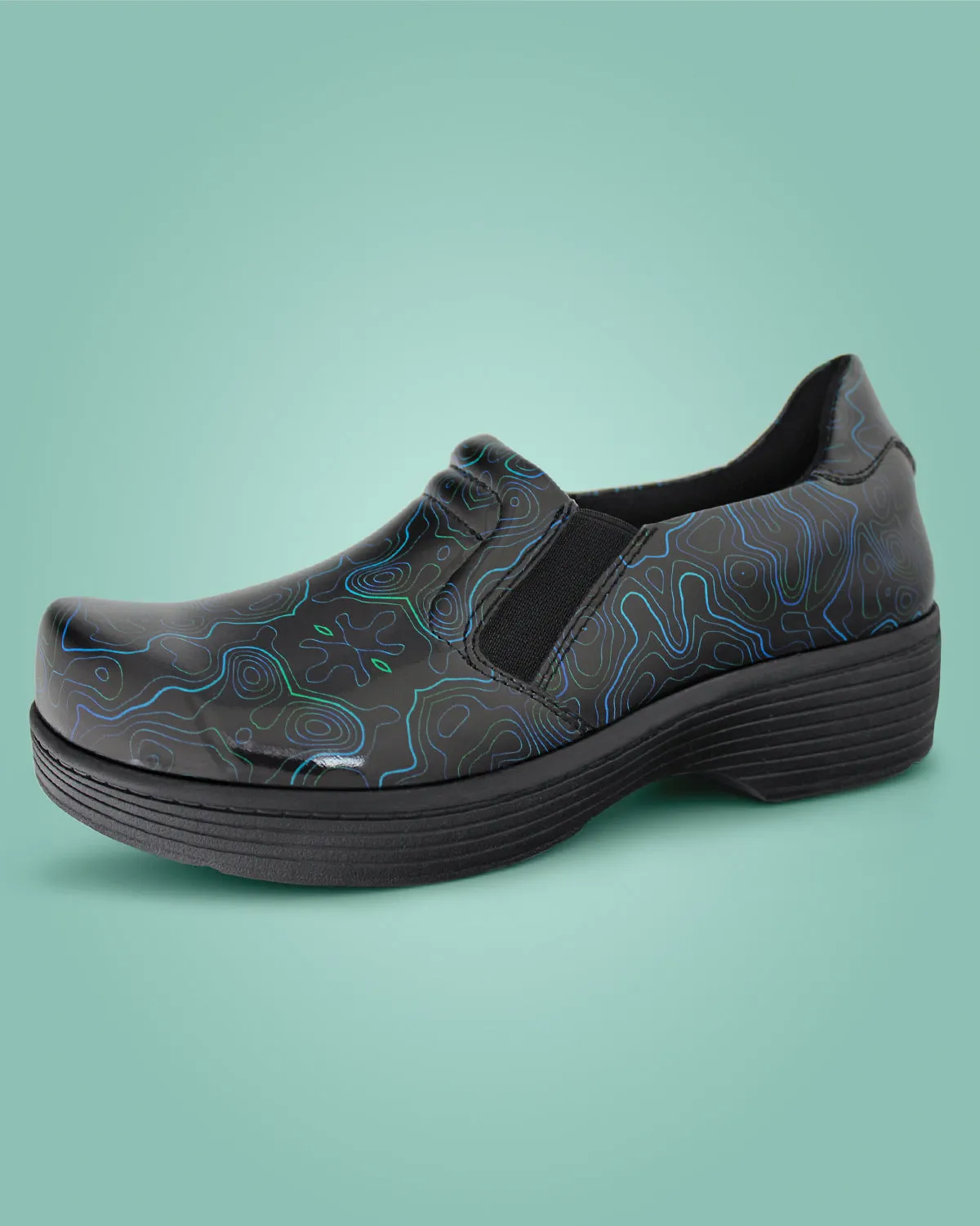 Women's Clog - Branta Black Blue