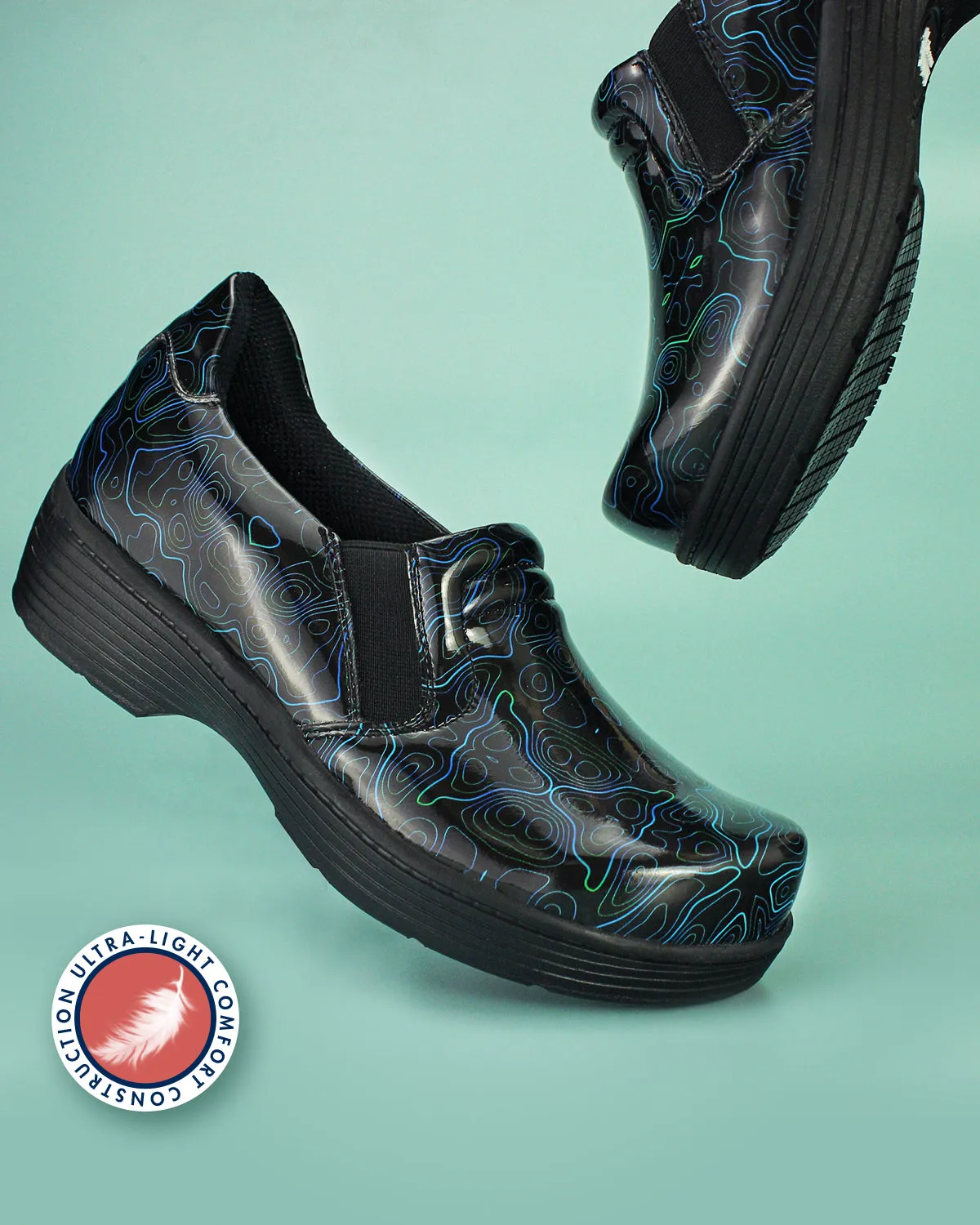 Women's Clog - Branta Black Blue