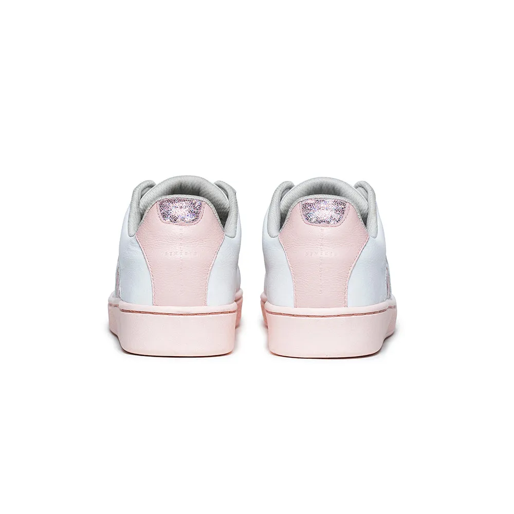 Women's Icon Genesis White Pink Leather Sneakers 91901-010