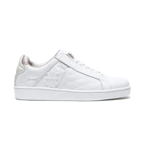 Women's Icon Lux White Beige Leather Sneakers 92523-000