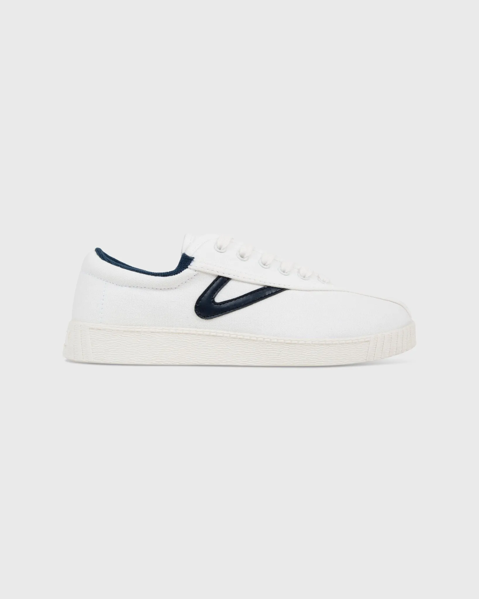 Women's Nylite Canvas Sneaker in White/Navy